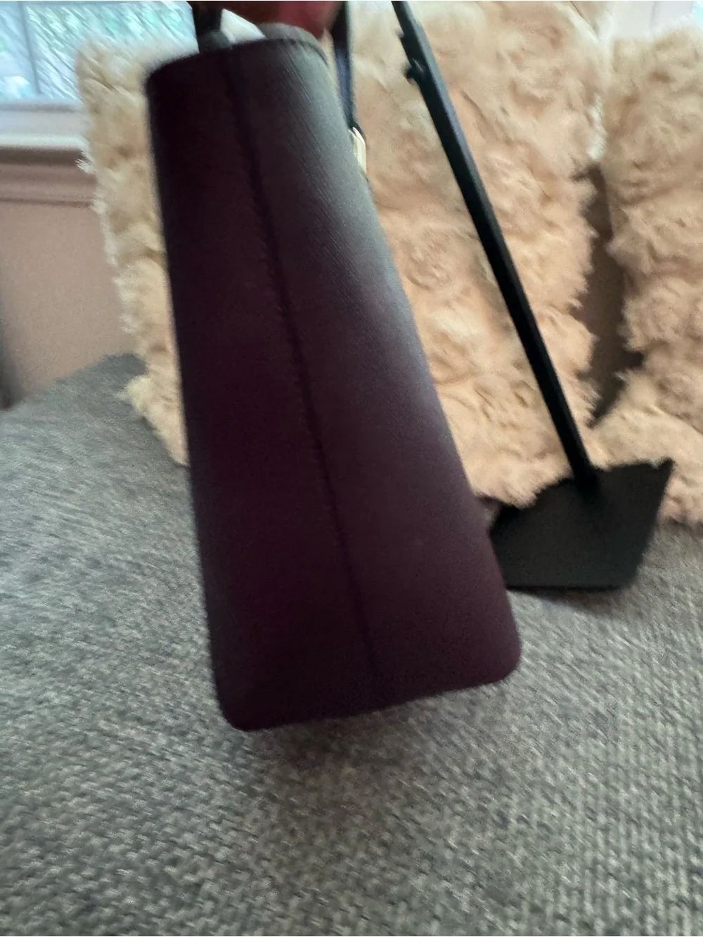 Kate Spade New York Plum/Burgundy Saffiano Leather Tote Bag